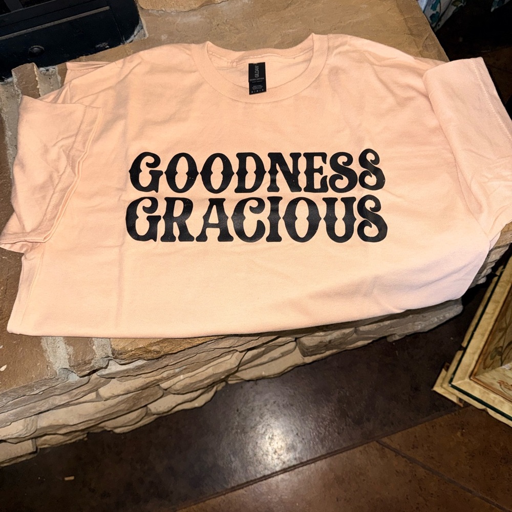 Goodness Gracious Peach T-Shirt. Never Worn